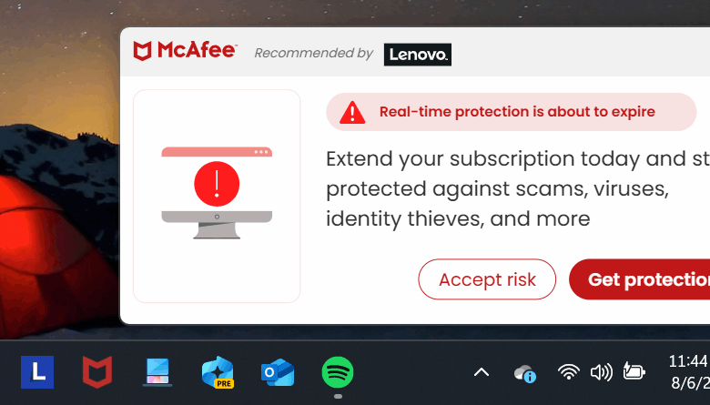 Don’t fall for McAfee’s tricky antivirus warnings on your laptop