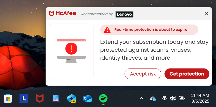 Don’t fall for McAfee’s tricky antivirus warnings on your laptop