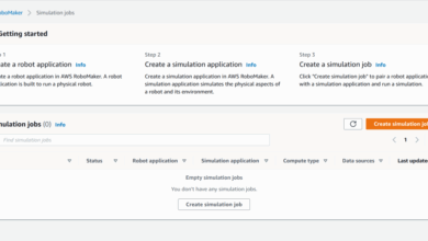 Running high-fidelity O3DE simulations in AWS RoboMaker